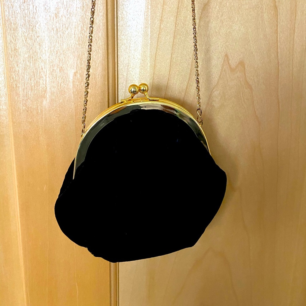 Evening Purse in Black Velvet